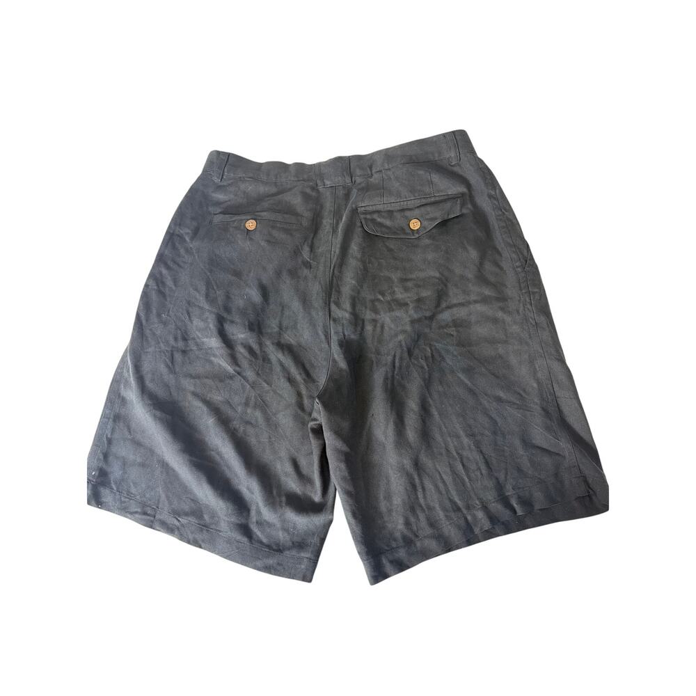 Baracuta Men's 100% Silk Pleated Shorts - Picture 2 of 6